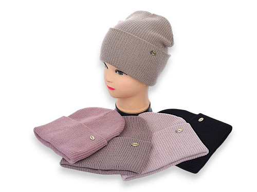 Шапка Angelica FM016-2 подвійна mix - делук