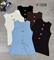 Жилетка Nefertiti 1208 l.blue - делук