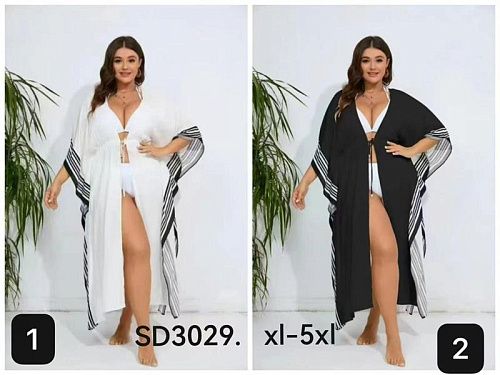 Парео Karon 3029 black - делук