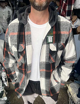 Рубашка Nik A690 grey-black - делук