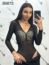 Боди Met&March B0673 black - делук