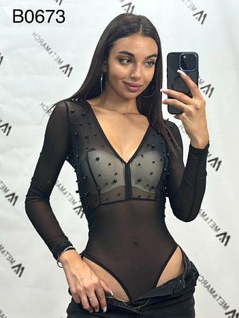 Боди Met&March B0673 black - делук