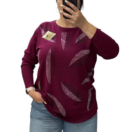 Свитер Levisha 25221 wine - делук