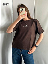 Футболка Fsn 6557 brown - делук