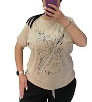 Футболка Levisha 25040 beige - делук