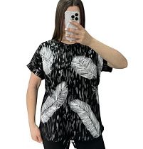 Футболка Levisha 25065 black - делук