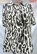 Рубашка Lida 1497 black-white - делук