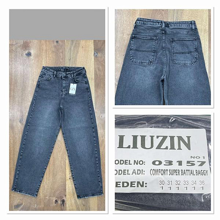 Джинсы Maxim Jeans 03157-1 d.grey - делук