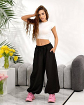 Штаны Спорт Arina 1698 black - делук