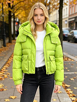 Куртка Jacket B2605 green - делук