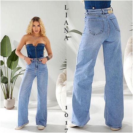 Джинсы Liana Denim 1-017 blue - делук