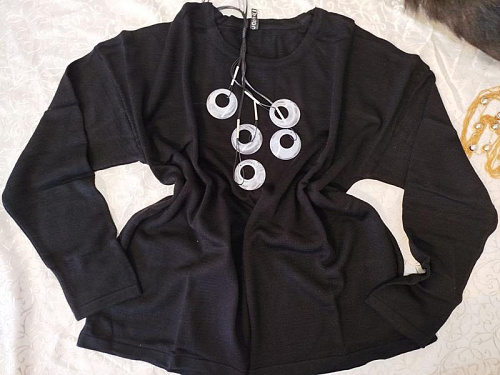 Свитер Liza Brend 5833 black - делук