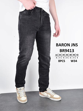 Джинсы Baron Jeans BR9413 black - делук