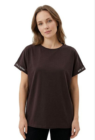 Футболка Fsn 6532 brown - делук