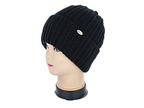 Шапка Angelica QW001-4 на флісі black - делук