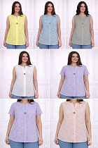Футболка Elena&Vika 26037 grey - делук