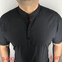 Рубашка No Brand R193 black - делук