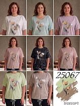 Футболка Elena&Vika 25067 l.green - делук