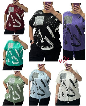 Футболка Levisha 25082 green - делук