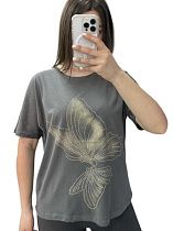 Футболка Levisha 25053 grey Футболка Levisha 25053 grey - делук