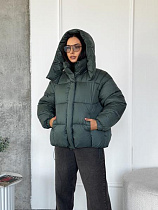 Пуховик Trend 2534 green - делук