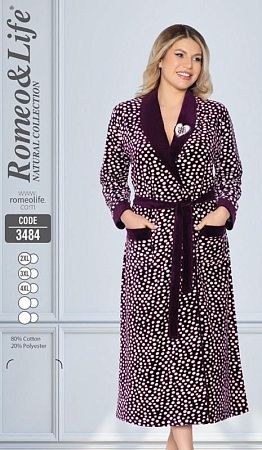 Халат Cotpark 3484 wine - делук