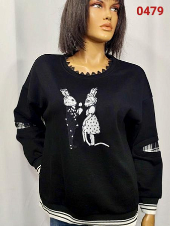 Свитер Lida 0479 black - делук