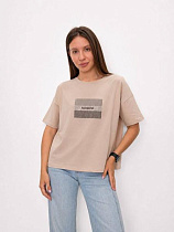 Футболка Fsn 6572 beige - делук