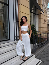 Штаны Спорт Sofi Cor 6066 white - делук