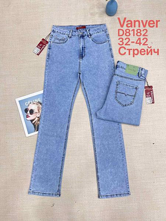 Джинсы Vanver D8182 l.blue - делук