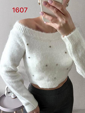 Свитер Fsn 1607 white - делук