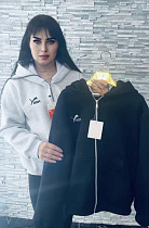 Кофта Спорт Newe 0094 black - делук