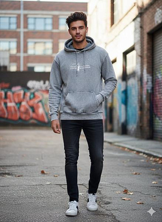 Худи Moranny MR487 grey - делук