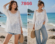 Блузка Gertie 7866 white - делук