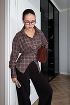 Рубашка Style Nadezhda 033 brown - делук