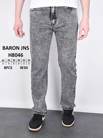 Джинсы Baron Jeans H8046 l.grey - делук