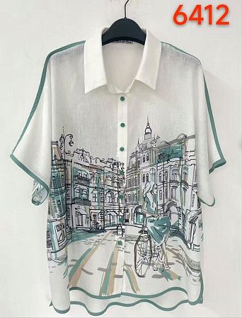Рубашка Lida 6412 white - делук