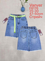 Юбка Vanver F8176 l.blue - делук