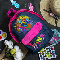 Рюкзак Luna-Bag 62428 navy-fuchsia - делук