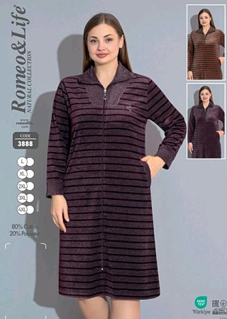 Халат Romeo Life 3888 brown - делук