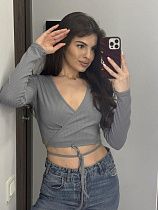 Топ Arina 1382 grey Топ Arina 1382 grey - делук