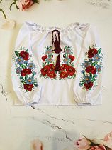 Вышиванка Moda School M61 white - делук
