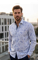 Рубашка Mary Poppins 7214 l.blue - делук