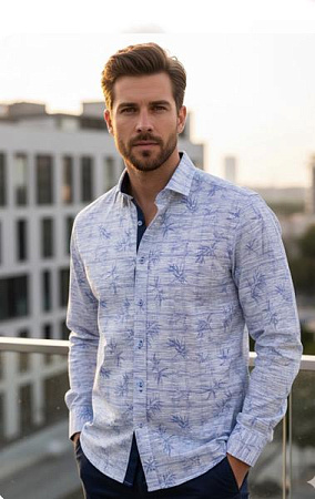 Рубашка Mary Poppins 7214 l.blue - делук