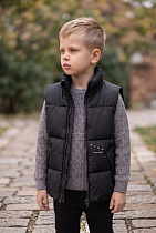 Жилетка Delfinka 602-1 black - делук