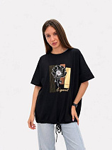 Футболка Fsn 6569 black - делук