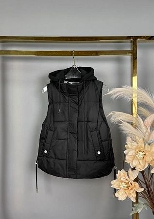 Жилетка Delfinka 6M-33 black - делук