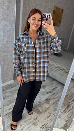 Рубашка Adam&Eva 266 l.blue - делук