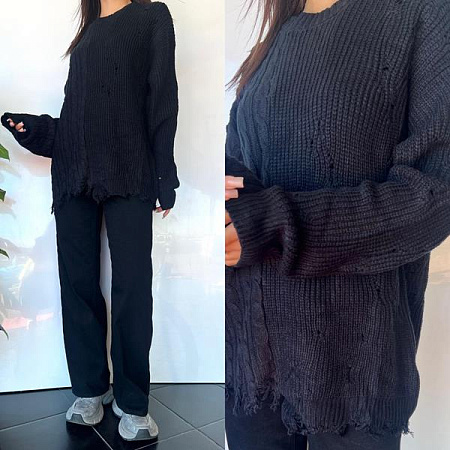 Свитер Three Black Women TB111 black - делук