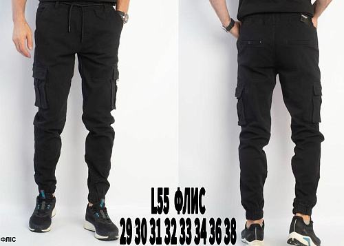Джинсы God Baron L55 black - делук